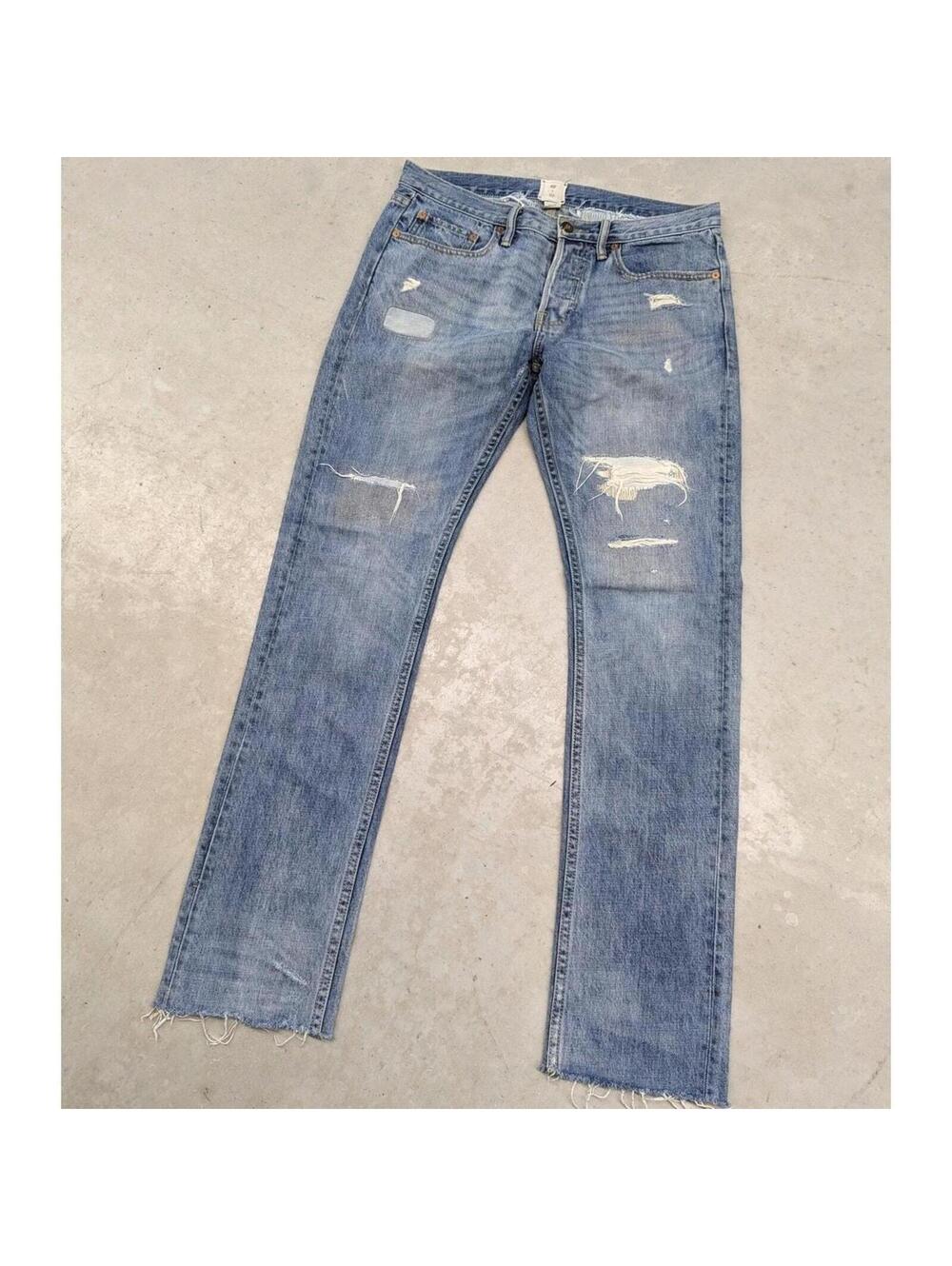 NSF x GAP Collaboration Faded Sashiko Boro Stitch Patch Jean